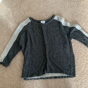 Old Navy Black and White Sweatshirt